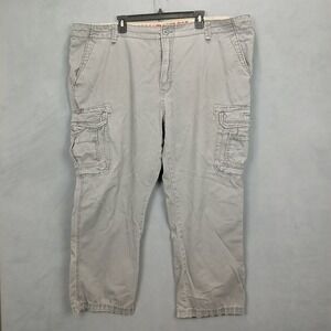 Unionbay Survivor Iv‎ Cargo Pants Mens 48x30 Gray Cotton Relaxed Fit Pockets